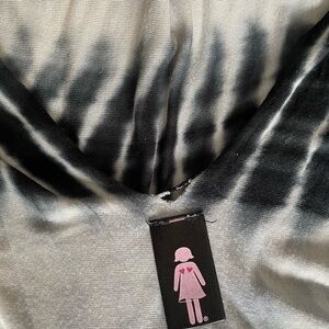 Soft Style Monochrome Tie-Dye nursing shawl by bamboobies